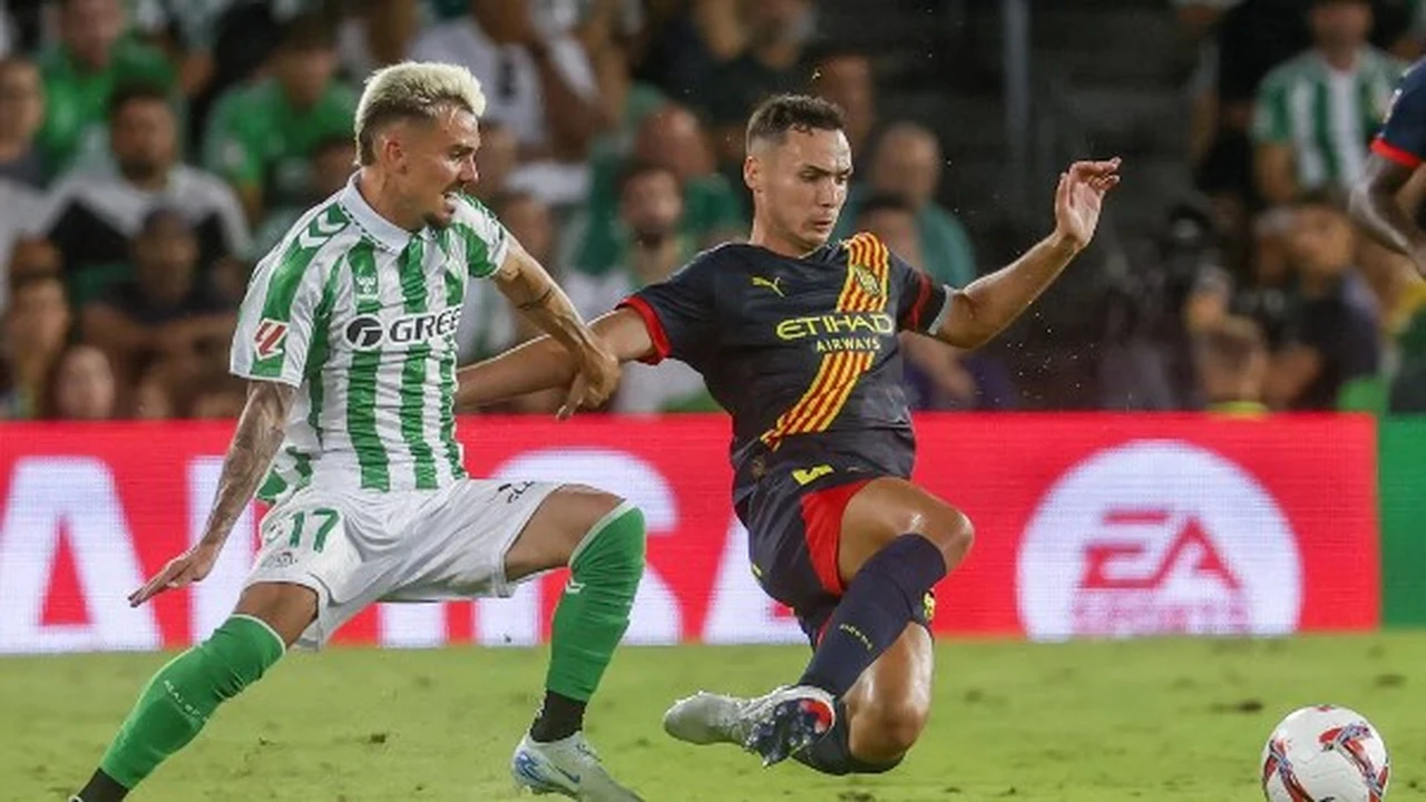 تعادل مثير بين جيرونا وريال بيتيس في الشوط الأول من الدوري الإسباني